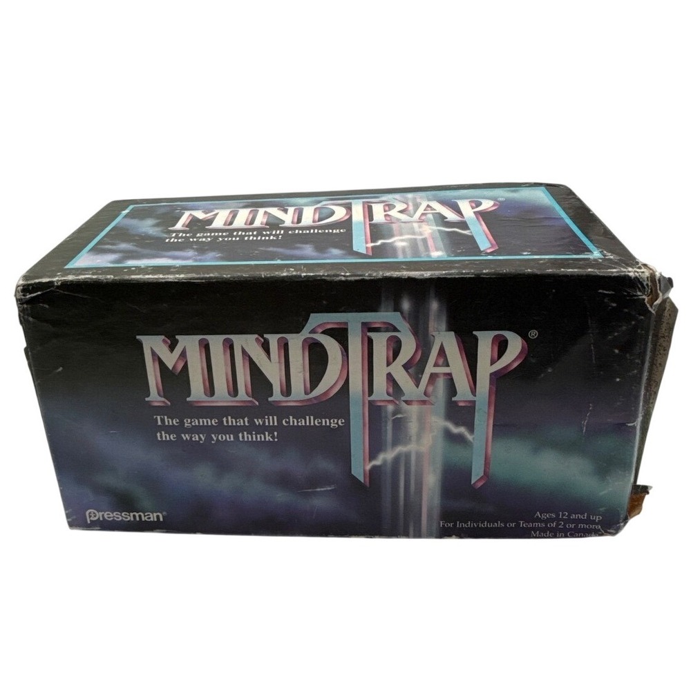 Great American Puzzle Factory MindTrap 1991 Vintage Puzzle Trivia Card Game